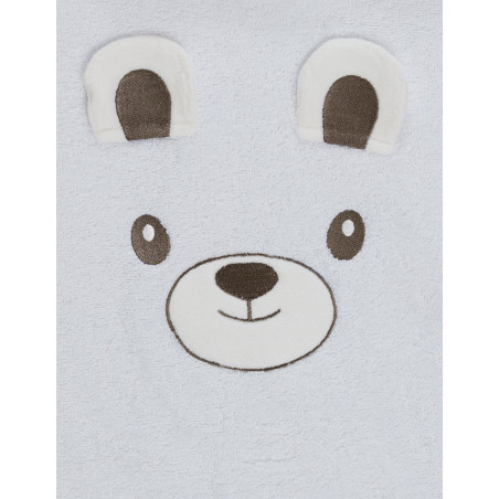 Cape de bain Bobby L'Ours - Broderie Magda